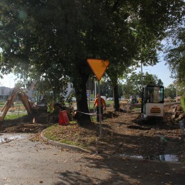 powiększ zdjęcie: Trwa przebudowa ul. Śląskiej w Legnicy