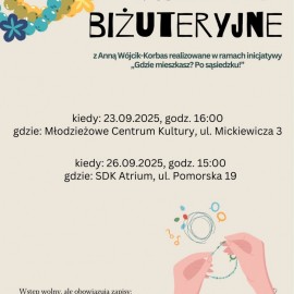 powiększ zdjęcie: Kreatywne spotkania w DK Atrium – zapisz się na bezpłatne warsztaty