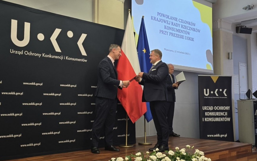 Tomasz Strojek powołany do Krajowej Rady Rzeczników Konsumentów. Gratulujemy