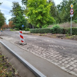 powiększ zdjęcie: Remont ul. Powstańców Śląskich. Zobacz jak przebiegają prace
