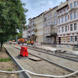 powiększ zdjęcie: Remont ul. Powstańców Śląskich. Zobacz jak przebiegają prace