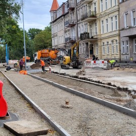 powiększ zdjęcie: Remont ul. Powstańców Śląskich. Zobacz jak przebiegają prace