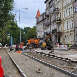 powiększ zdjęcie: Remont ul. Powstańców Śląskich. Zobacz jak przebiegają prace