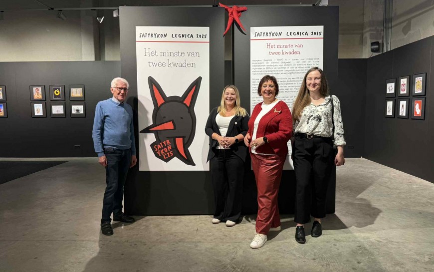 Międzynarodowa Wystawa Satyrykon Legnica 2025 z wizytą w Belgii