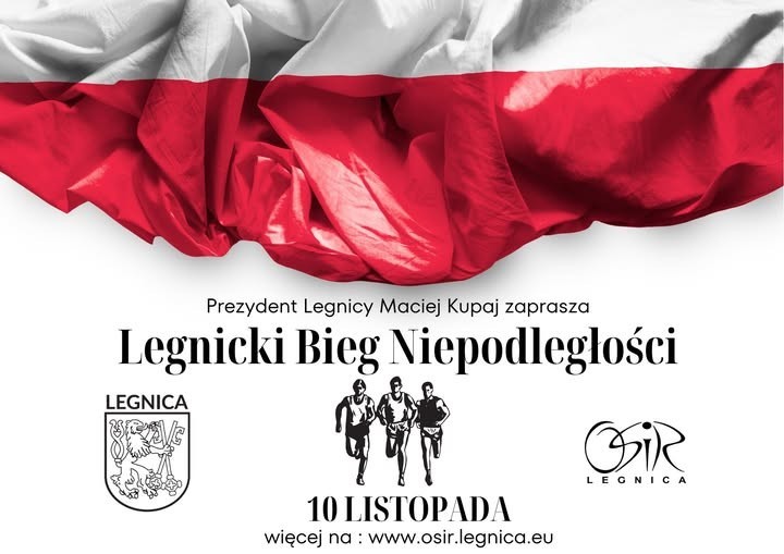 Legnicki Bieg Niepodległości. Zapisz się i pobiegnij dla niepodległej