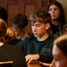 powiększ zdjęcie: Młodzież z francuskiego miasta Gap z wizytą w Legnicy