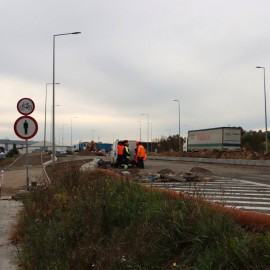 powiększ zdjęcie: Budowa ronda turbinowego. Zobacz jak przebiegają prace