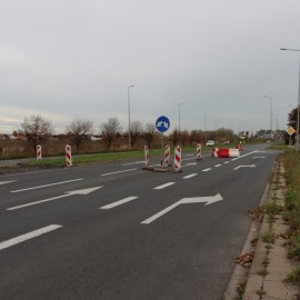 powiększ zdjęcie: Budowa ronda turbinowego. Zobacz jak przebiegają prace