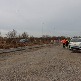 powiększ zdjęcie: Budowa ronda turbinowego. Zobacz jak przebiegają prace