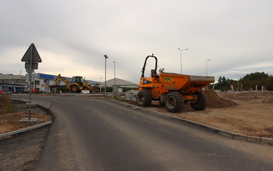 Budowa ronda turbinowego. Zobacz jak przebiegają prace