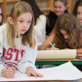 powiększ zdjęcie: By zdrowym być – legniccy uczniowie biorą udział w konkursie profilaktycznym