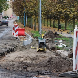 powiększ zdjęcie: Remont ul. Powstańców Śląskich. Zobacz jak przebiegają prace
