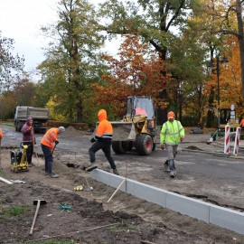 powiększ zdjęcie: Remont ul. Powstańców Śląskich. Zobacz jak przebiegają prace