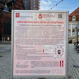 powiększ zdjęcie: „Laboratorium życia: krew w roli głównej” – nowa wystawa w legnickim Rynku