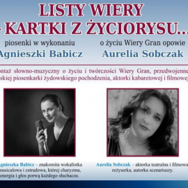 Od poniedziałku rusza wydawanie wejściówek na koncert „Listy Wiery – kartki z życiorysu…”