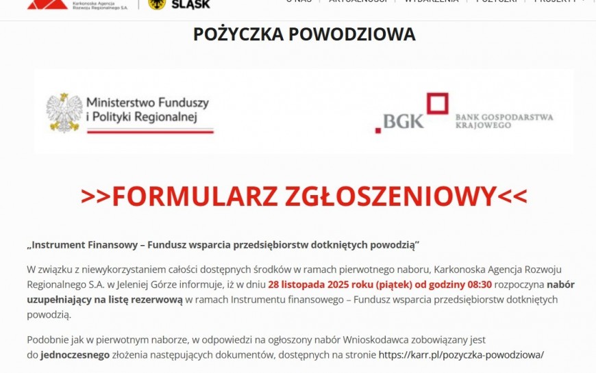 Atrakcyjne pożyczki dla firm poszkodowanych w powodzi