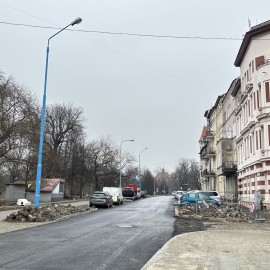 powiększ zdjęcie: Remont ul. Powstańców Śląskich. Coraz bliżej zakończenia