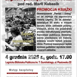 Zapraszamy na promocję książki o legnickim przemyśle w czasach PRL
