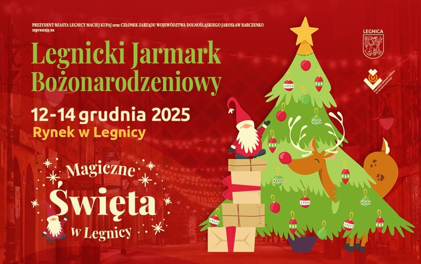Zapraszamy na zimowy Legnicki Jarmark Świąteczny. Czeka moc atrakcji