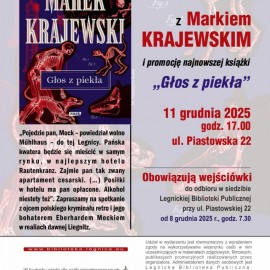powiększ zdjęcie: Zapraszamy na spotkania w Legnickiej Bibliotece Publicznej