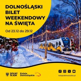 Świąteczne podróże koleją. Specjalna oferta Kolei Dolnośląskich na okres świąt
