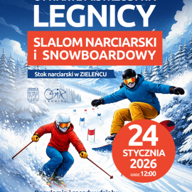 powiększ zdjęcie: Otwarte Mistrzostwa Legnicy w slalomie narciarskim i snowboardowym w Zieleńcu