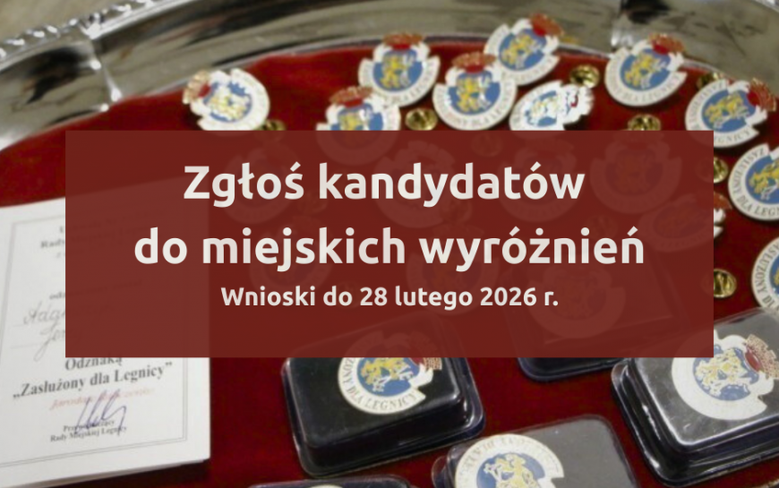 Do 28 lutego 2026 r. można zgłaszać kandydatów do miejskich wyróżnień