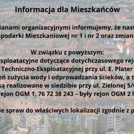 powiększ zdjęcie: Zmiany organizacyjne w Zarządzie Gospodarki Mieszkaniowej w Legnicy