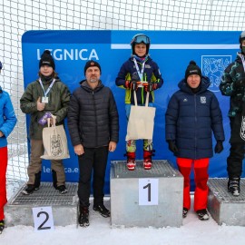 powiększ zdjęcie: Wyniki Otwartych Mistrzostw Legnicy w Slalomie Narciarskim i Snowboardowym
