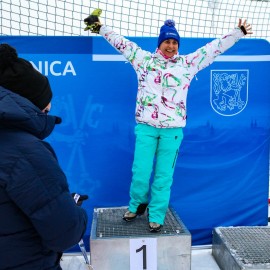 powiększ zdjęcie: Wyniki Otwartych Mistrzostw Legnicy w Slalomie Narciarskim i Snowboardowym