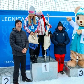 powiększ zdjęcie: Wyniki Otwartych Mistrzostw Legnicy w Slalomie Narciarskim i Snowboardowym