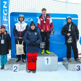 powiększ zdjęcie: Wyniki Otwartych Mistrzostw Legnicy w Slalomie Narciarskim i Snowboardowym