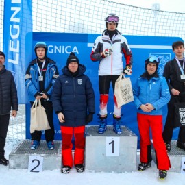 powiększ zdjęcie: Wyniki Otwartych Mistrzostw Legnicy w Slalomie Narciarskim i Snowboardowym