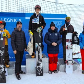 powiększ zdjęcie: Wyniki Otwartych Mistrzostw Legnicy w Slalomie Narciarskim i Snowboardowym