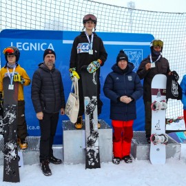 powiększ zdjęcie: Wyniki Otwartych Mistrzostw Legnicy w Slalomie Narciarskim i Snowboardowym