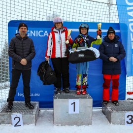 powiększ zdjęcie: Wyniki Otwartych Mistrzostw Legnicy w Slalomie Narciarskim i Snowboardowym