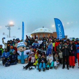 powiększ zdjęcie: Wyniki Otwartych Mistrzostw Legnicy w Slalomie Narciarskim i Snowboardowym