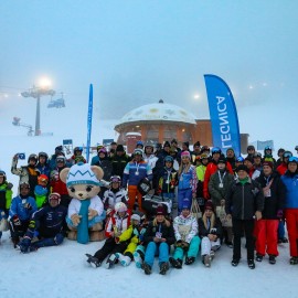 powiększ zdjęcie: Wyniki Otwartych Mistrzostw Legnicy w Slalomie Narciarskim i Snowboardowym