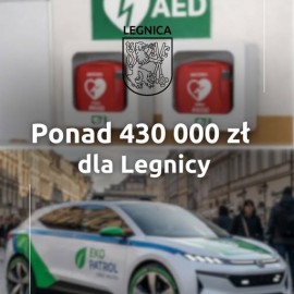 powiększ zdjęcie: Defibrylatory w szkołach i elektryczny samochód dla Straży Miejskiej dzięki KGHM