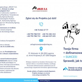 powiększ zdjęcie: Dotacje na usługi rozwojowe dla dolnośląskich firm