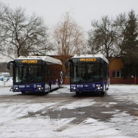powiększ zdjęcie: Kolejne autobusy elektryczne dołączyły do floty MPK Legnica