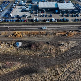 powiększ zdjęcie: Trwają prace na ul. Poznańskiej. Kończy się pierwszy etap przebudowy