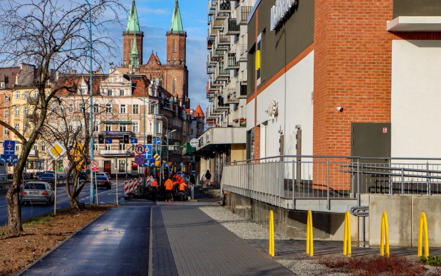 Trwają prace przy budowie ścieżki rowerowej z osiedla Kopernika do centrum