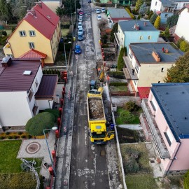 powiększ zdjęcie: Postęp prac przy remoncie ul. Słonecznej