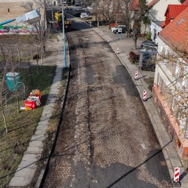 powiększ zdjęcie: Ruszył remont ul. Działkowej w Legnicy