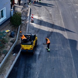 powiększ zdjęcie: Postępują prace na ul. Zamiejskiej