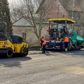 powiększ zdjęcie: Postępują prace na ul. Zamiejskiej