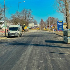 powiększ zdjęcie: Postępują prace na ul. Zamiejskiej