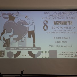 powiększ zdjęcie: Karolina Barszczuk laureatką miejskiej edycji konkursu „Ośmiu Wspaniałych”