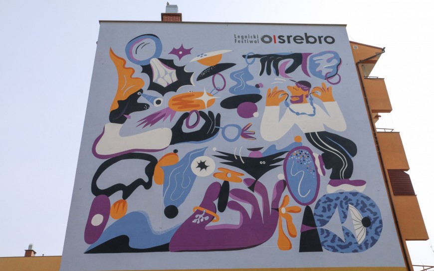 Nowy mural promujący Legnicki Festiwal SREBRO już gotowy